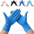 Gants en nitrile non médicaux sans poudre bleue en gros